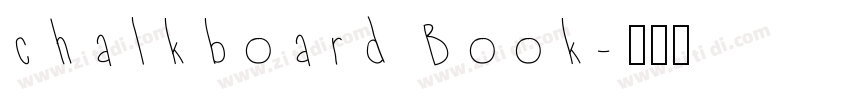 chalkboard Book字体转换
